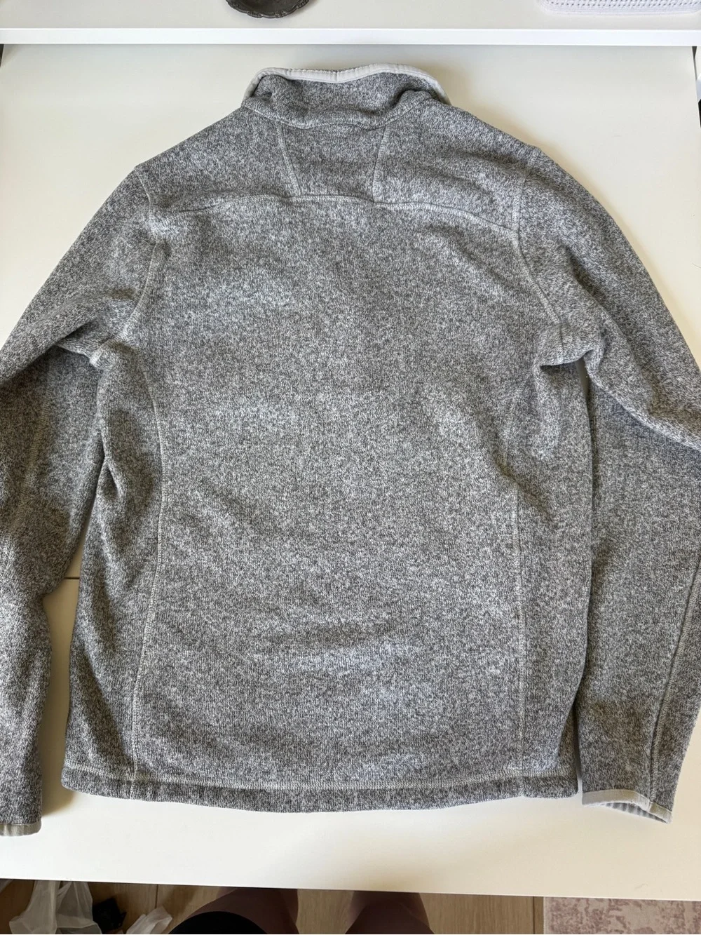 The North Face Men's Gray Half-Zip Fleece Pullover
